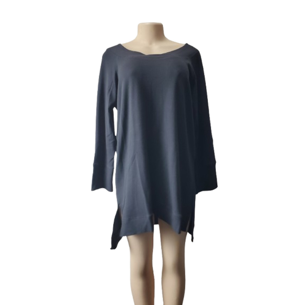 Suzanne Betro women's bluish thermal look top size 1X